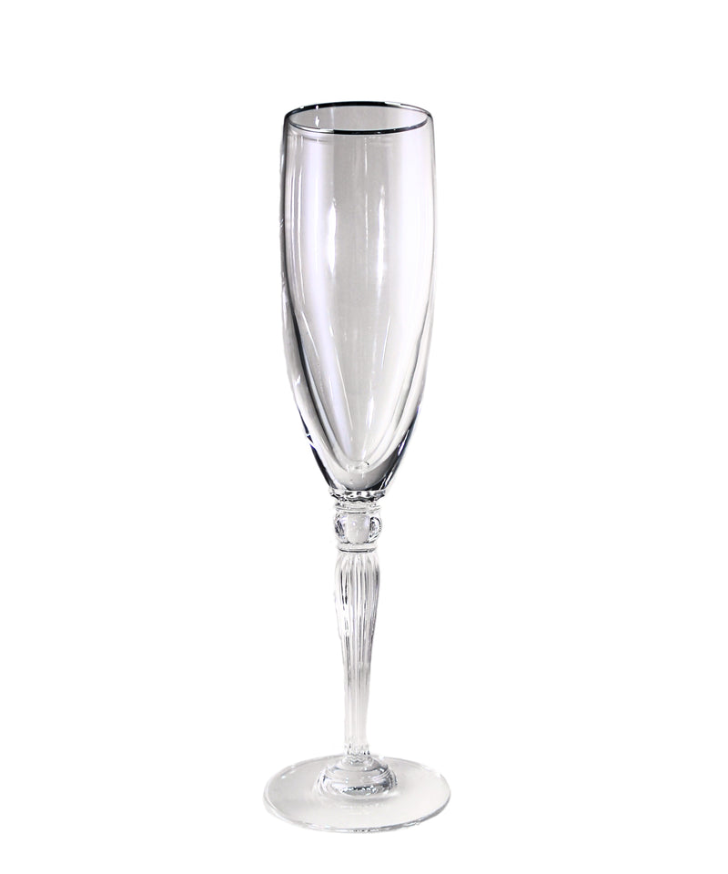 Waterford Stemware: Carleton - Platinum Fluted Champagne, 9.25" | No Box