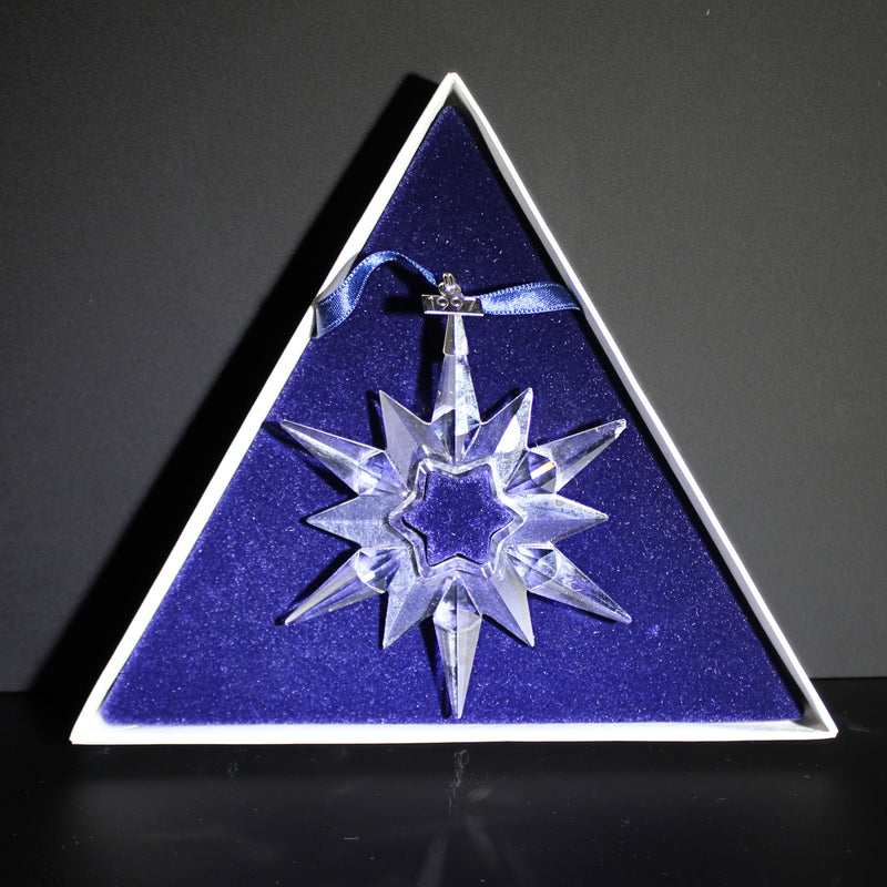 Swarovski Crystal Christmas Snowflake Star Ornament | Chipped