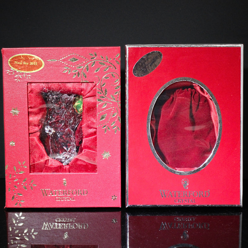 Lot of 2: Waterford Crystal 2010 Ltd Ed Angel, 2015 Angel Ornaments