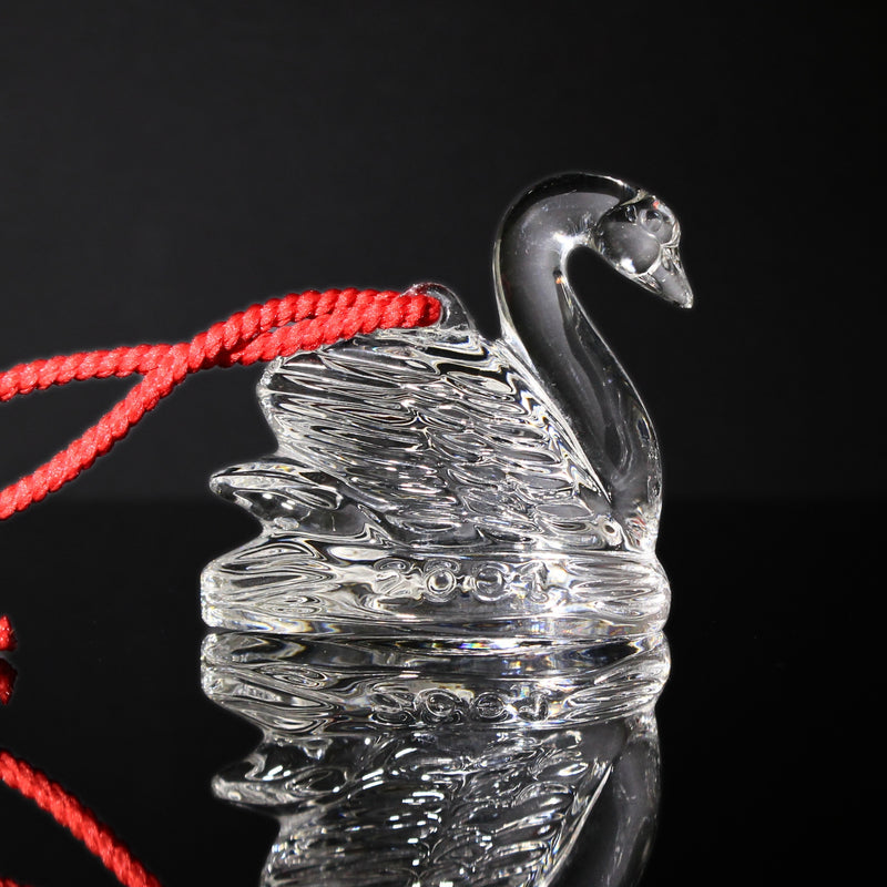 Lot of 2: Waterford Crystal Seven Swans, Eight Maids Ornaments