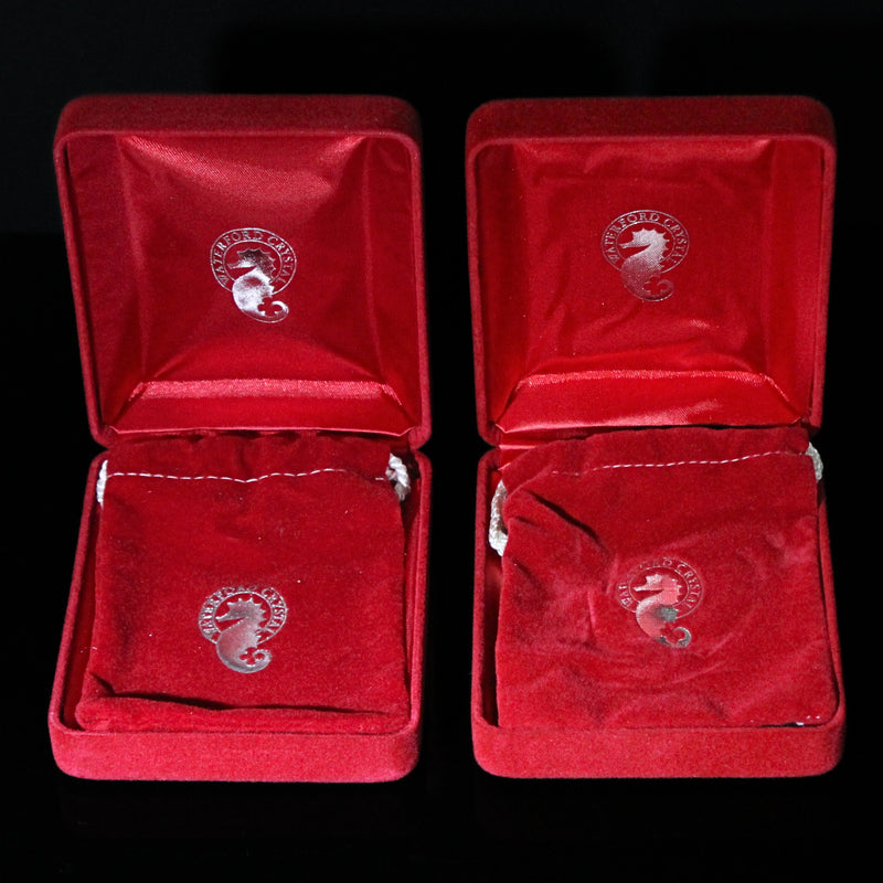 Lot of 2: Waterford Crystal Seven Swans, Eight Maids Ornaments