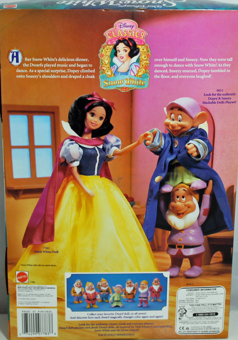 1992 Snow White Barbie (7783) - Disney Classics